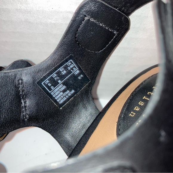 CLARKS Open Toe Strap 7.5M Sandals Block Heels - Picture 7 of 10